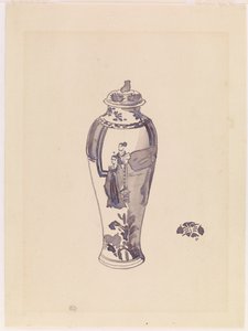 Vase with slightly bulging body by James Abbott McNeill Whistler