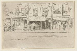 Fish Shop in Chelsea by James Abbott McNeill Whistler