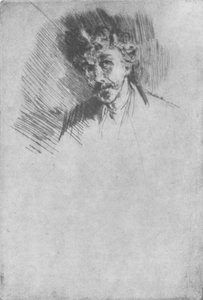 Whistler with the White Lock, 1879, 1904