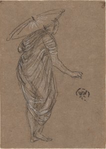 Woman with Parasol, 1870-1873 by James Abbott McNeill Whistler