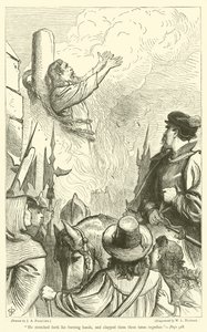 He stretched forth his burning hands, and clapped them three times together by James Abbott Pasquier