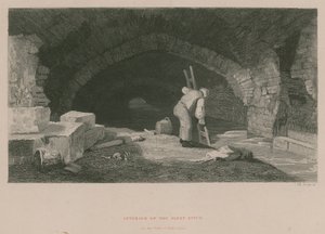 Interior of Fleet Ditch at the back of Field Lane by James Archer