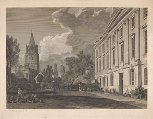 View of the Cathedral of Christ Church and Part of Corpus Christi College by James Basire
