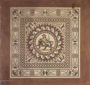 Roman tessellated pavement, discovered in Leadenhall Street, London, 1804