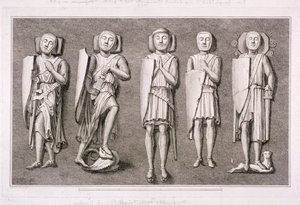 Five Effigies of Knights from Temple Church, London