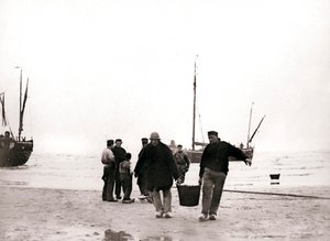 Men on the Shore, Scheveningen, Netherlands