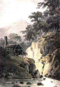 Rocky Landscape in Cornwall with Ruins of a Castle in the Distance by James Bourne