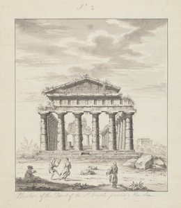 Elevation of the Front of the First Temple Fronting the Sea by James Bruce