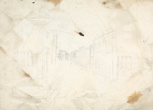 Sketch of Temple Ruins by James Bruce