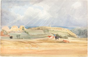 Landscape with Cattle Somerset, 1830 by James Bulwer