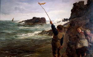 Caught by the Tide by James Clarke Hook