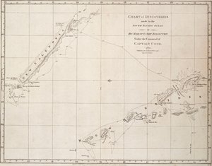 Chart of Discoveries Made in the South Pacific Ocean in His Majesty