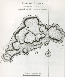 Easter Island, from Travel Atlas by James Cook by James Cook