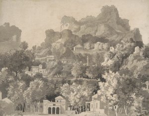 Rocky Landscape with Classical Buildings, c.1745 by James Deacon