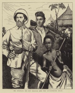 Mr Stanley, His Boy Kalulu, and the Interpreter Selim by James Dromgole Linton