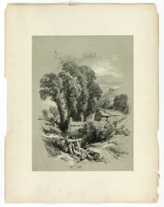 Row W. Trefriw, Wales, from Picturesque Selections by James Duffield Harding