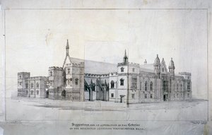 Suggestions for alterations to the buildings adjoining Westminster Hall, London by James Duffield Harding