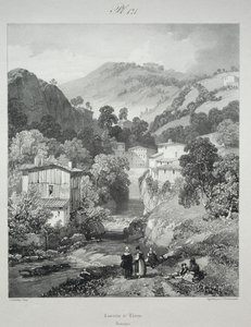 Picturesque and Romantic Journeys in Old France. Auvergne: Cascades of Thiers