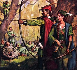Robin Hood and Maid Marian by James Edwin McConnell
