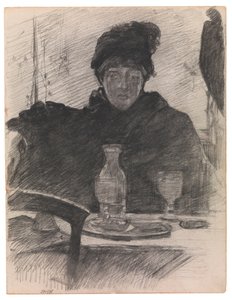 After Manet: The Absinthe Drinker by James Ensor