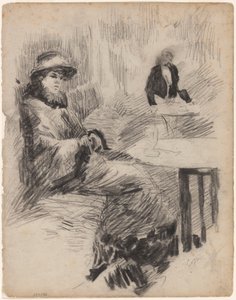 Copy: Woman at a Table in a Café by James Ensor
