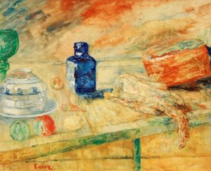 The Blue Flask by James Sidney Ensor