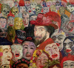 My Portrait Surrounded by Masks by James Ensor