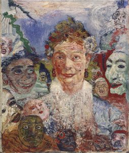 Old Lady with Masks, 1889