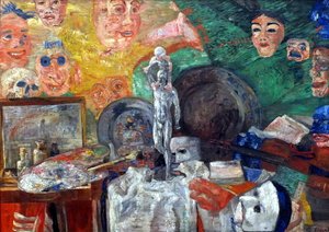 Still Life in the Studio by James Ensor
