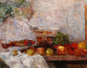 Still Life with a Parrot by James Ensor