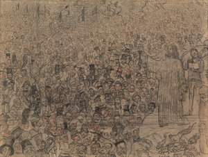 The Multiplication of the Fishes by James Ensor