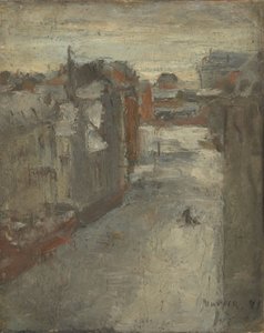 The Van Iseghemlaan in the Snow by James Ensor