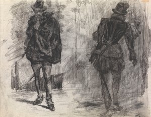 Two Spanish Soldiers, One Seen from the Front, the Other from the Back by James Ensor