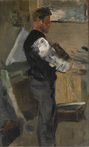 Willy Finch in the Studio by James Ensor