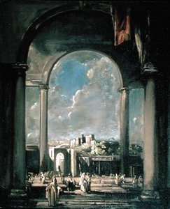 Figures under an Arch