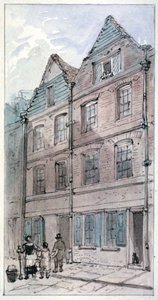 Houses in Blackhorse Alley, Fleet Street, City of London