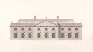 Unidentified Office or Stables: Front Elevation by James Gibbs