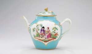 Worcester teapot and cover, c.1770
