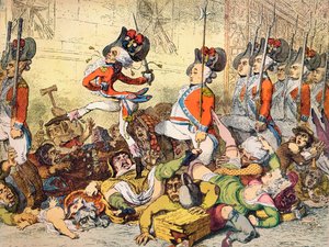 A March to the Bank by James Gillray