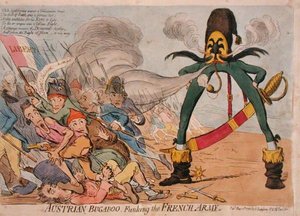 Austrian Bugaboo Funking the French Army by James Gillray