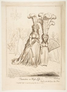 Characters in High Life by James Gillray