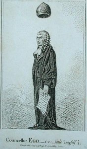 Councellor Ego - i.e. Little I Myself I by James Gillray