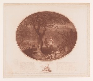 Dancing Man and Woman Under a Tree by James Gillray