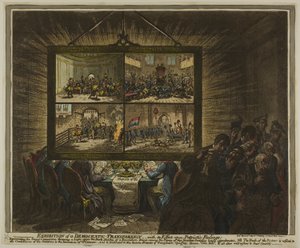 Exhibition of a Democratic Transparency, with its Effect Upon Patriotic Feelings by James Gillray
