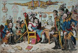 French Generals Retiring on Account of Their Health with Lepaux Presiding in the Directorial Dispensary
