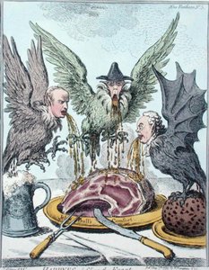 Harpyes Destroying the Feast, published by Hannah Humphrey in 1799
