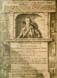 Here lie the Remains of the Requisition by James Gillray
