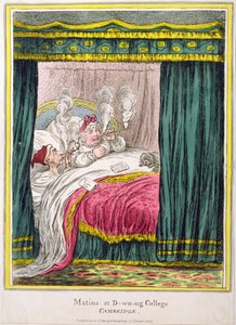 Matins at Downing College, Cambridge, published by Hannah Humphrey