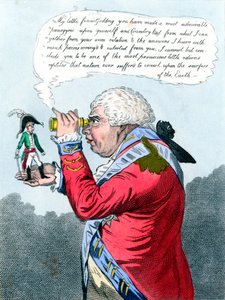 Napoleon and King George III as Gulliver and the King of Brobdingnag by James Gillray
