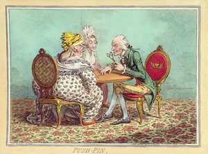 Push-Pin, published by Hannah Humphrey in 1797 by James Gillray